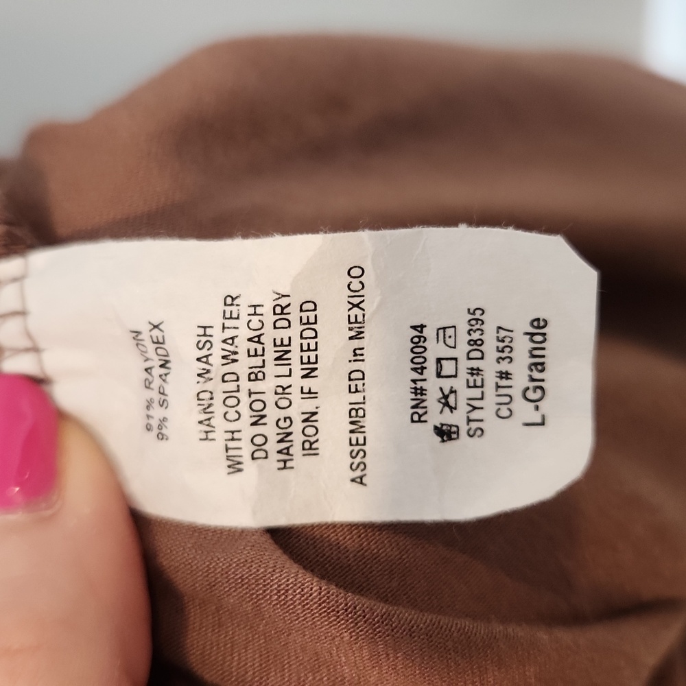 NWT See You Monday Chocolate Cutout‎ Midi Dress Size Large - Picture 9 of 9